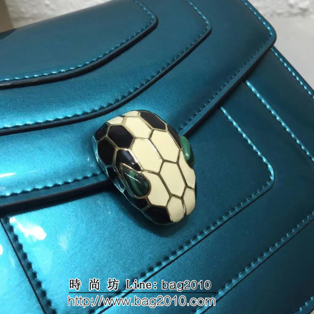 BVLGARI寶格麗 漆皮系列 小號 時尚 鏈條單肩斜挎包 34559 FYD1374